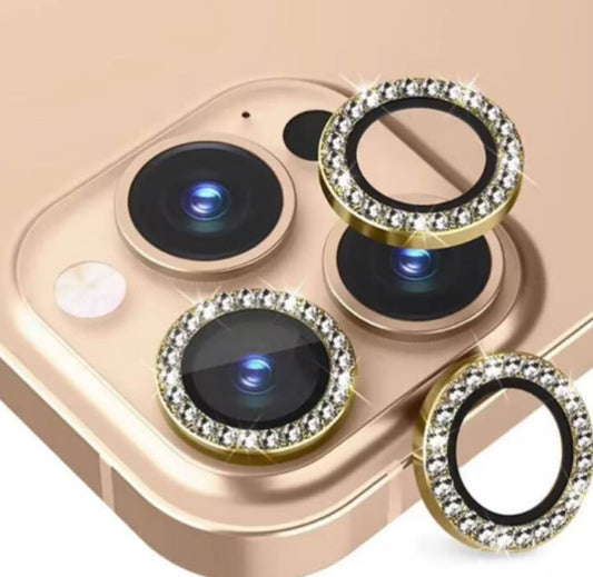 Gold Diamond iPhone Camera Lens Protector