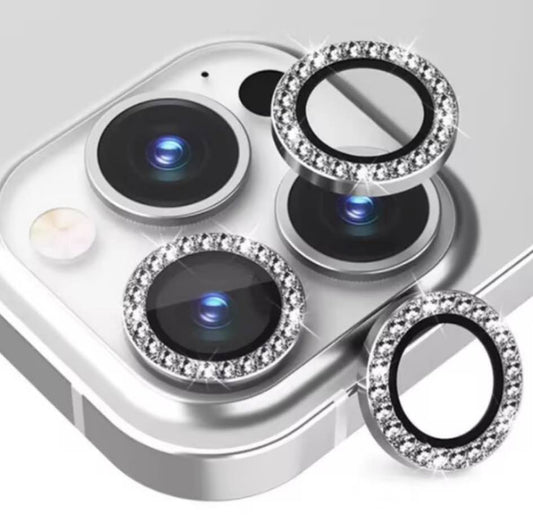 Silver Diamond iPhone Camera Lens Protector
