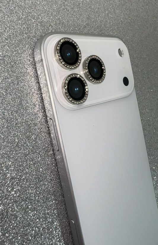 Silver Diamond iPhone Camera Lens Protector