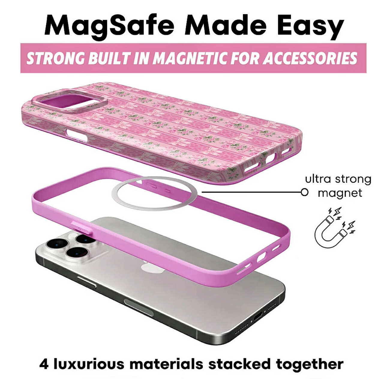 Coquette Wallpaper MagSafe iPhone Case
