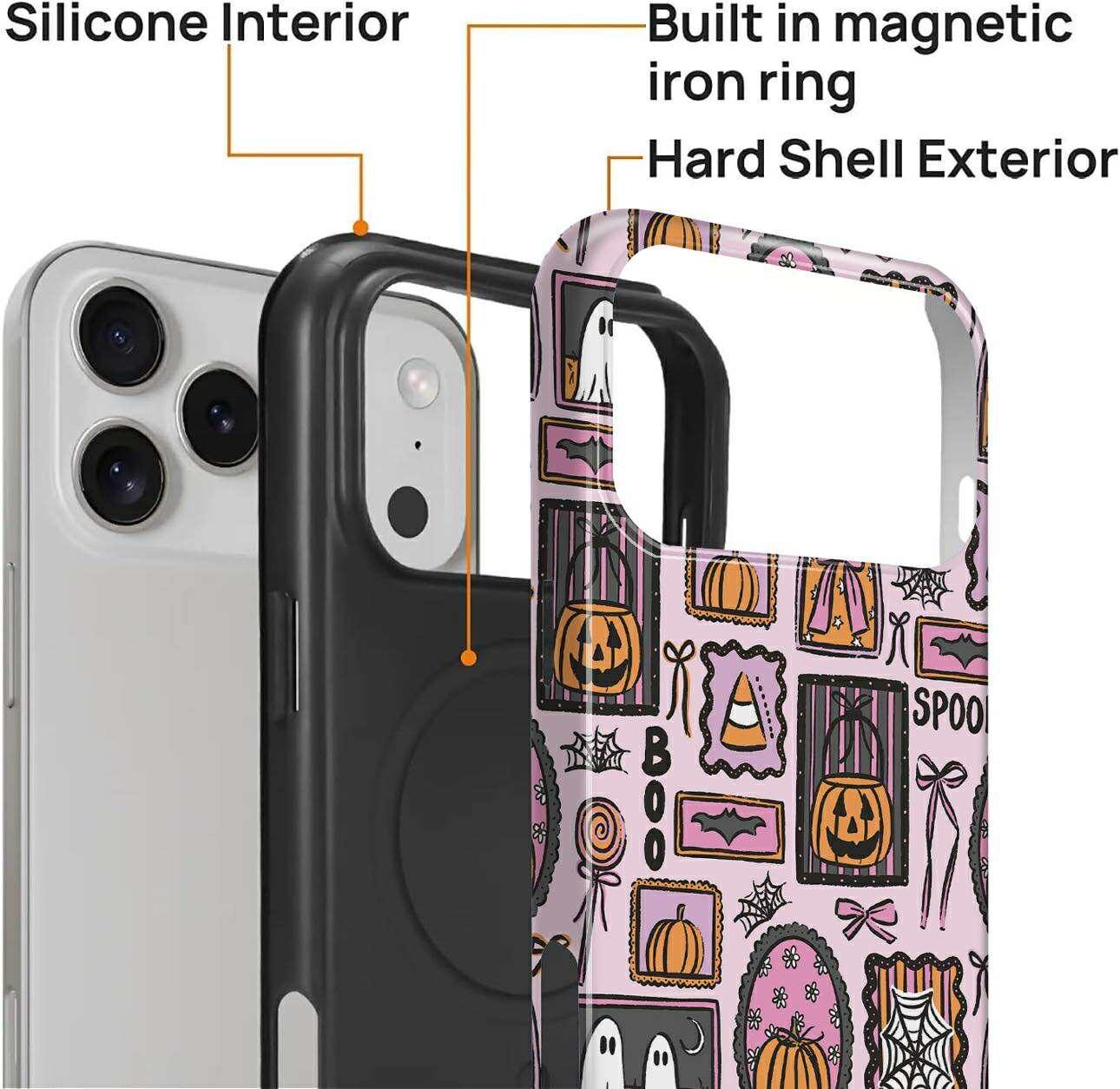 Spooky Stamps MagSafe iPhone Case