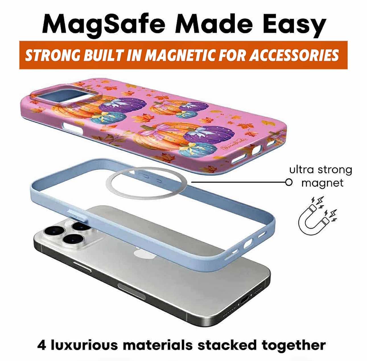 Painted Pumpkins MagSafe iPhone Case
