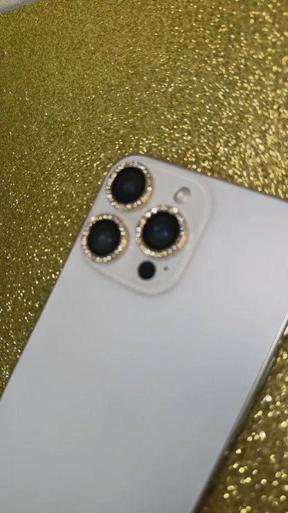 Gold Diamond iPhone Camera Lens Protector