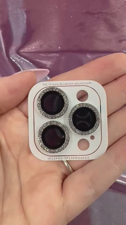 Silver Diamond iPhone Camera Lens Protector