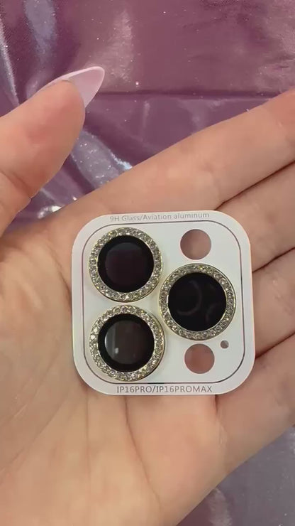 Gold Diamond iPhone Camera Lens Protector